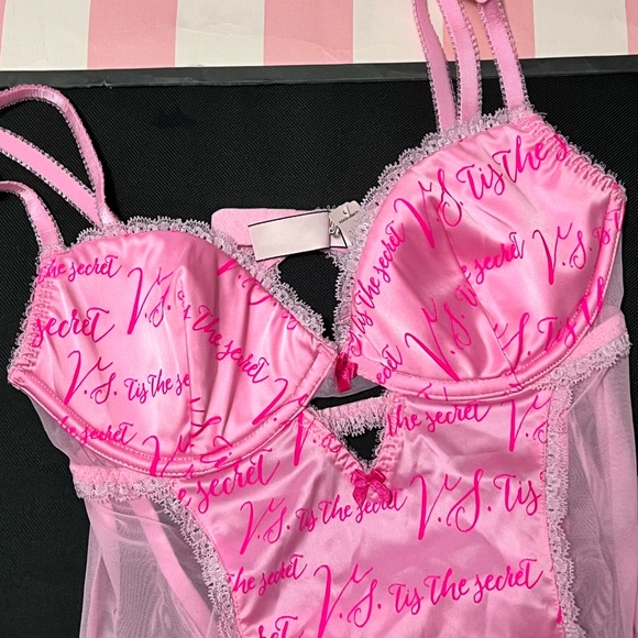 RARE!! 2015 Runway Victoria's Secret  garter slip VS Archives NEW W/ TAGS - Picture 4 of 4